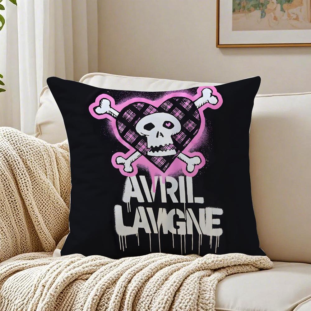 Music PopPunk AAvril LLavigne Cushion Cover Pillowcase Antidustmite Living Room Sofa Decor Cushion Room