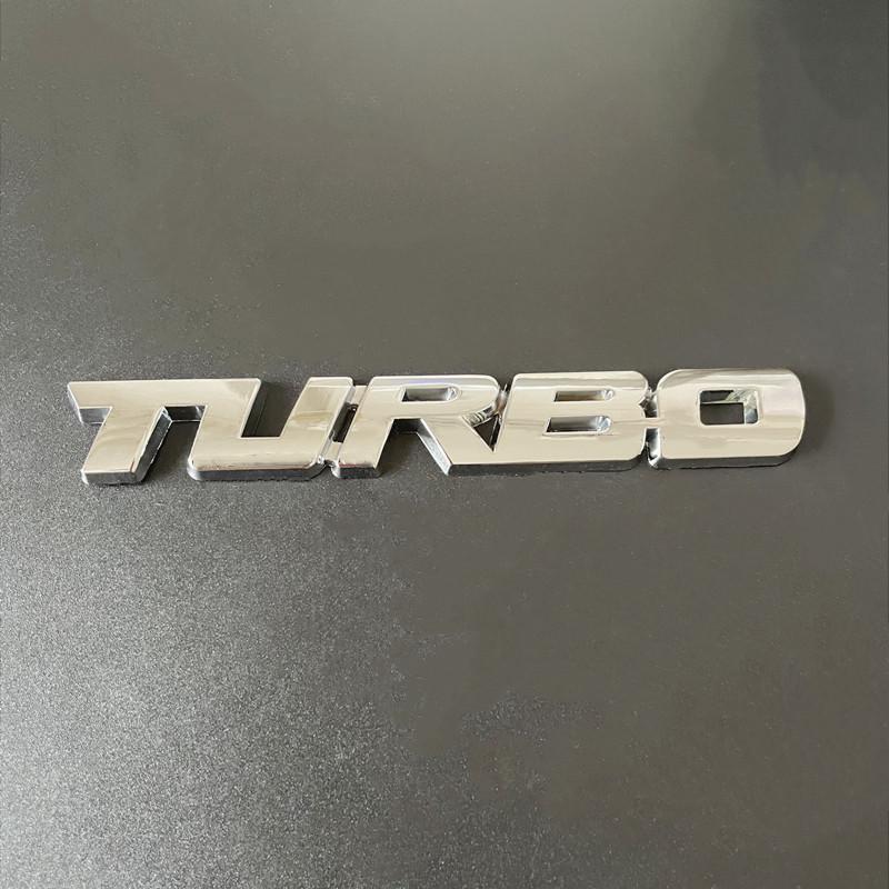 3D Metal Turbo Sticker For Car Fender Trunk Decal Badge For Renault Subaru Toyota Jeep SAAB Turbo Emblem Letters Accessories