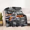 Juventus Star Action Blanket Soft Warm Cozy Perfect for Picnics Bedding Sofa All-Season Use Playful Design Birthday Christmas Gift Blanket