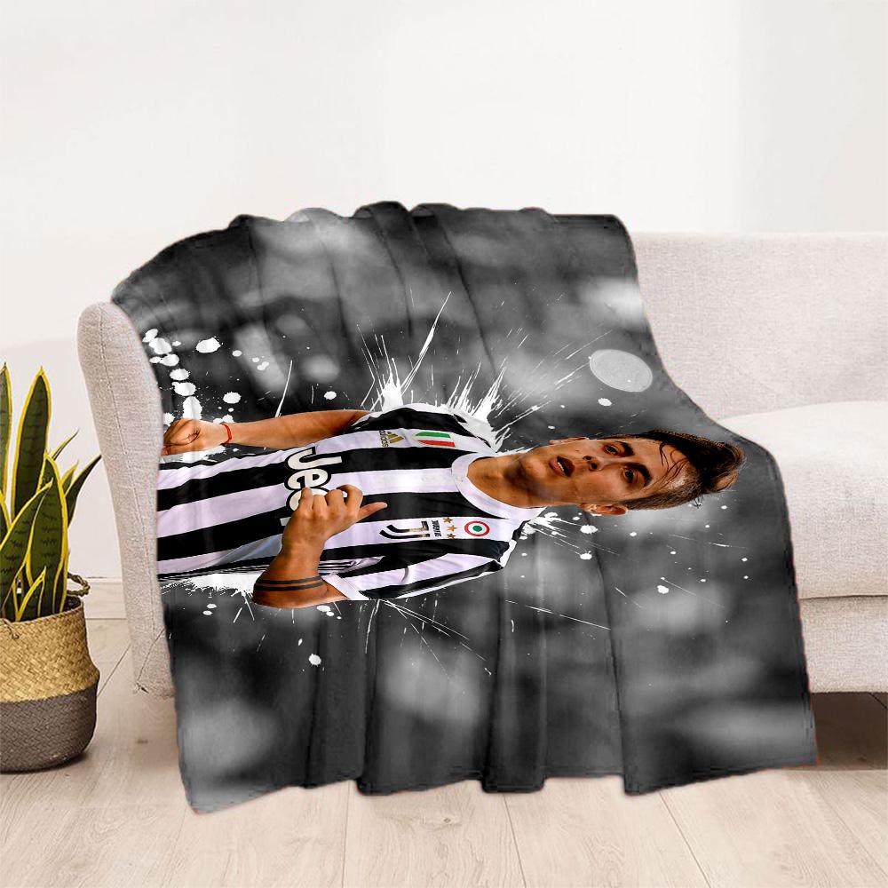 Juventus Star Action Blanket Soft Warm Cozy Perfect for Picnics Bedding Sofa All-Season Use Playful Design Birthday Christmas Gift Blanket