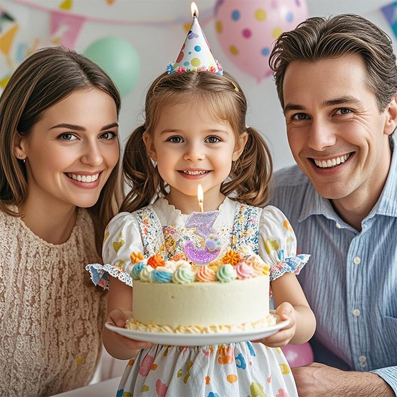 1PC Non-Toxic Soy Wax Candles Candle Adorable Cat Paw & Number Candle Set Cat Claw Digital Birthday Candle 7.5x4cm