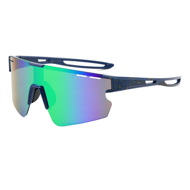 UV-protective sports glasses, cycling sunglasses, one-piece, dazzling and fashionable