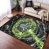 Rick and Morty pattern bedroom, living room, office decorative carpet, family bedroom headboard carpet, door mat, bathroom mat.