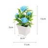 Simulated Potted Plant Vibrant Artificial Rose Bonsai Fake Plant Home Decor Realistic Simulated Flowers For Room Ornament