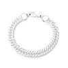925 Sterling Silver Fashion Daily 6mm Side Double Buckle Bracelet Birthday Anniversary Party Gift