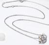 [Feel] Double Cat Ear Necklace] Silver S925 Women's Cute Cat Pendant Gift (Cat)