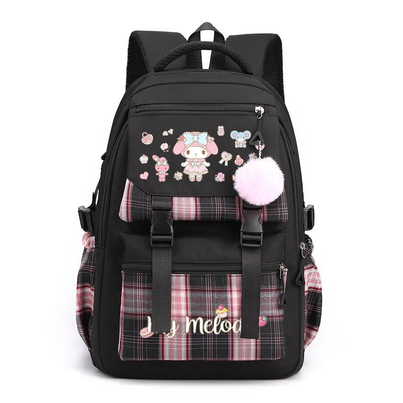 Pink Rabbit Rabbit Printed School Bag Primary School Students Grades 3-6 Backpack Junior High School Burden Reduction Student School Bag no specification