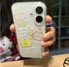 Transparent Green Apple Cat Case for Apple 17 Pro Max/16/15/14/13 Pro