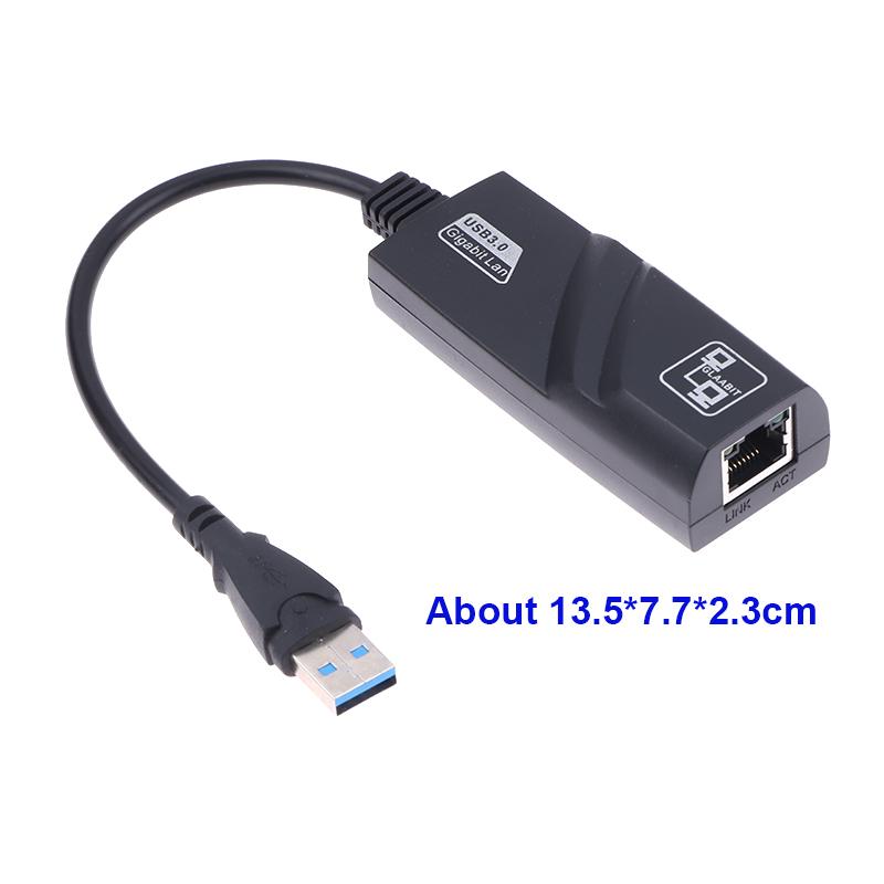 USB 3.0 na RJ45 síťový adaptér RTL8153 LAN Ethernet adaptér 100/1000Mbps Síťová karta pro Macbook Laptop Win10/11