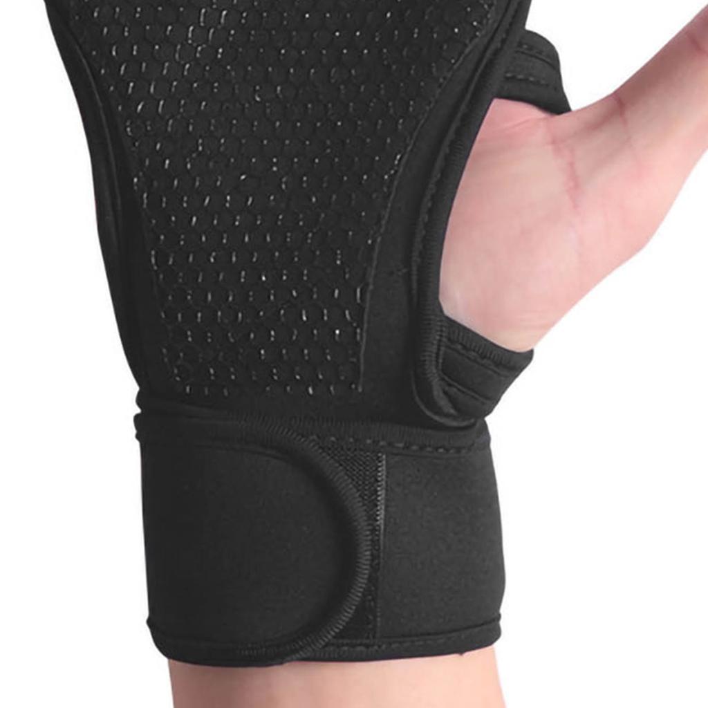 Weight Lifting Gloves Slip Resistant Workout Gloves for Exercise Fitness Training Black L