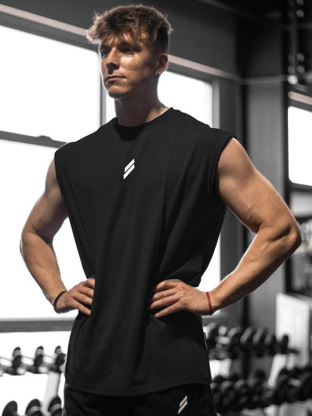 Camiseta sin mangas de malla transpirable de secado rápido para tallas grandes – Verano, para entrenar, informal, cuello redondo