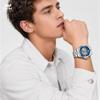 Men's Automatic Mechanical Watch, 44mm Skeleton Hollow Dial Luminous Hands 30M Waterproof Stainless Steel Business Wrist Watch