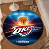 Thunder OKC Basketball Round mat, Anti-slip Circle Carpet Chair rug For livingroom,Bedroom, doormat home decor Gift Christmas Gifts