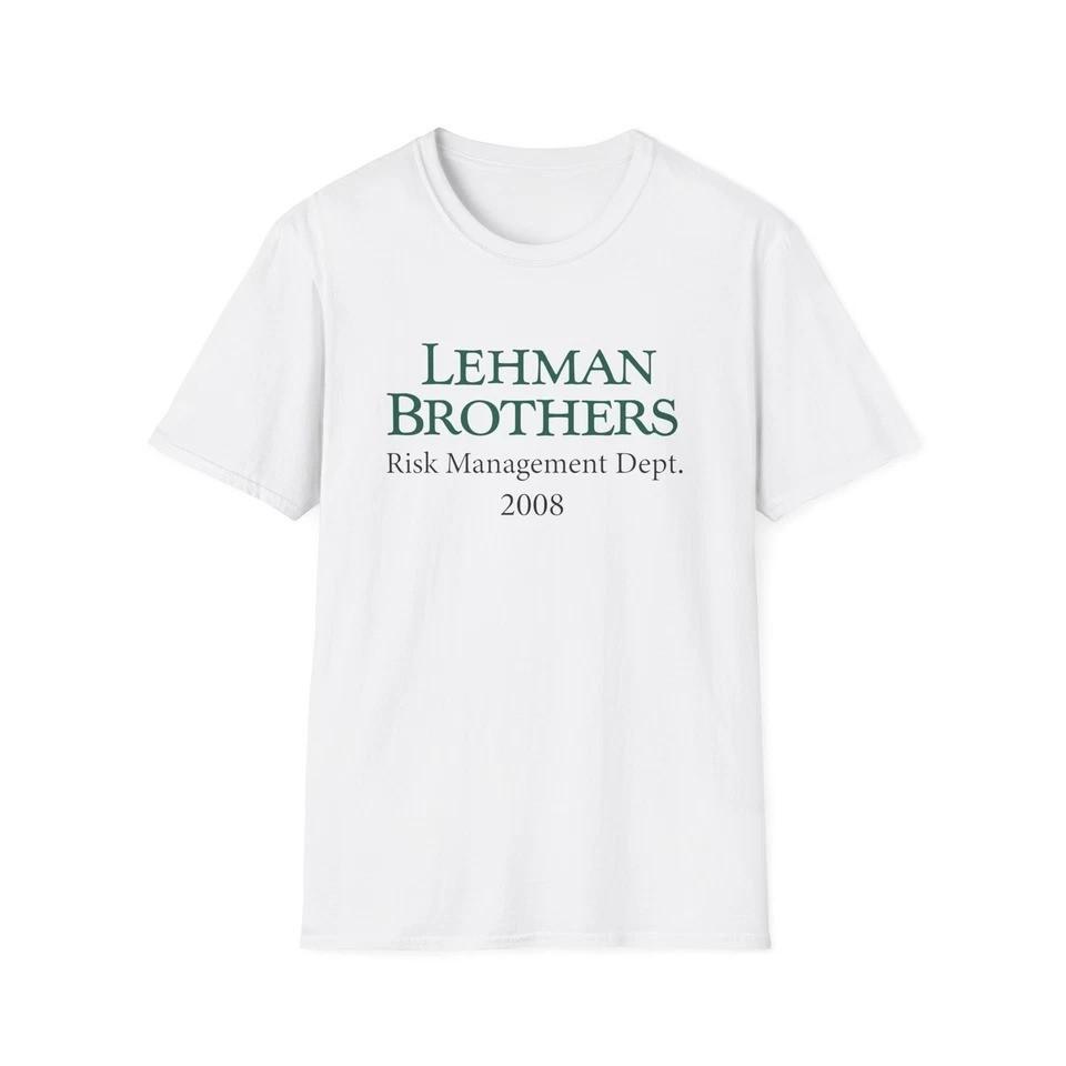 Dipartimento di Gestione del Rischio Lehman Brothers Retrò. T-shirt Unisex 2008 S-5XL