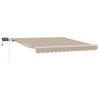 Retractable Awning Beige 300 X 250 Cm Fabric and Aluminum
