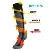 Skarpetki kompresyjne North Peak BL do snowboardu i wykonane z Thermolite Rozmiary MP-750 Narciarstwo, Tkanina, 25-27cm