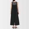 MUJI Women's Breathable Stretch Soccer Jumpsuit, Black, Size L, BC2LPA5S