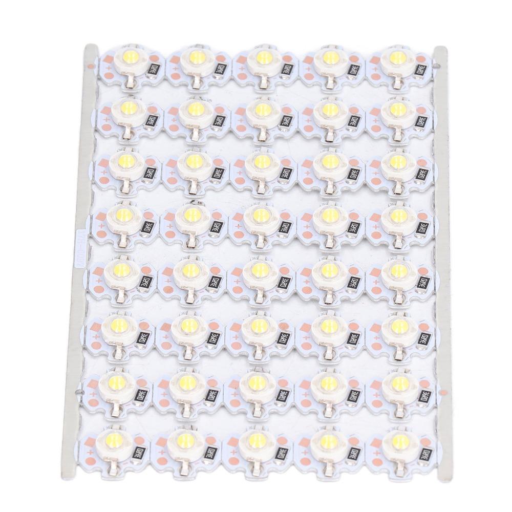40pcs 1W LED Chip Bulb Aluminum Plate Light Source Chip Durable LED Lamp Beads  Automotive Lighting