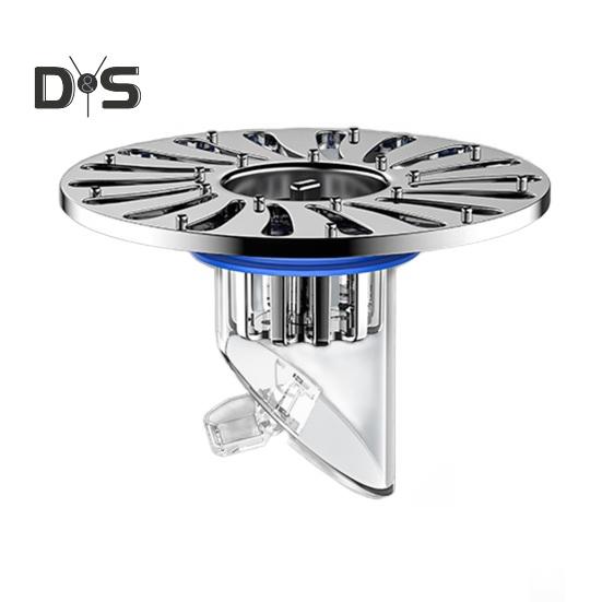 Floor Drain Core Anti Odor Shower Floor Drain Stopper with Strainer Basket Long-lasting Anti Reflux Floor Drain Lid for Kitchens Bathrooms