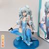 15cm Anime Girl Frontline Cuique Mei Squatting Posture Figurine Double Ponytail Beautiful Girl Model Chassis Ornament Toys Gifts