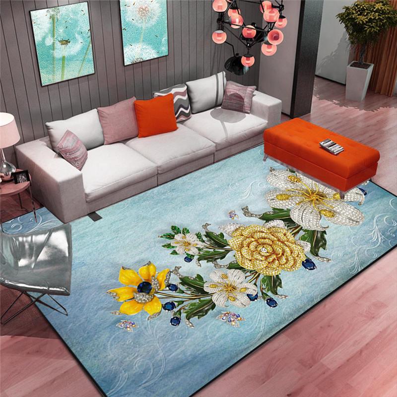 Luxurious Nordic Living Room Carpet & Bedside Blanket