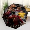 Ronaldo's Legacy Soccer Outdoor Automatic Umbrella Compact & Durable 8-Rib Design Lightweight Travel Essential Elegant Women's Umbrella