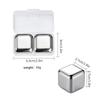 304 Stainless Steel Ice Cube Metal Ice Hockey Whisky Chilled Beer Ice Tartar Bar Wine Set YSH