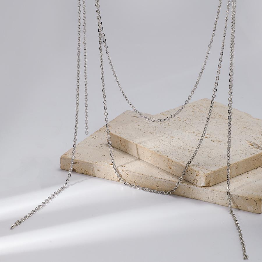 Fashion Simple chain line metal earrings For Women