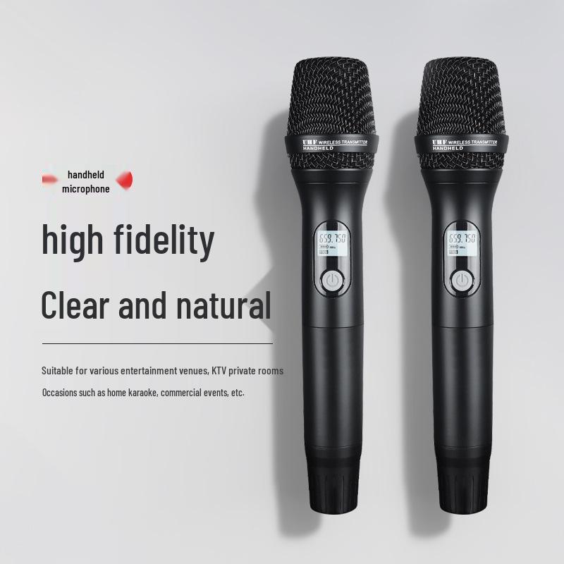 HuiDu MR-670 UHF Professional Wireless Dual Microphone Set