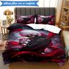 3PCS Tokyo Ghoul Masked Mystery Bedding Set 2D Printing (Includes 1 Duvet Cover + 2 Pillowcases Coreless), Bedroom decor,Fan gift