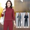 Fashion Women Sport Tracksuit Spring Autumn Half Zipper Stand Collar Casual Two Piece Set Ladies Daily Outdoor Sportswear