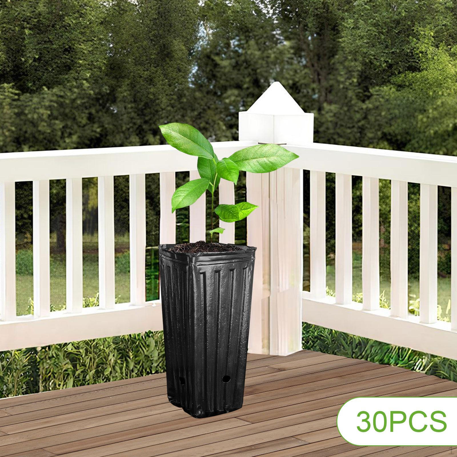 

30 шт., саженец, высокий, глубокий, горшок для выращивания многоразовых овощей, прочный, удобный, универсальный XS