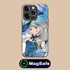 Game GI Lynette Glass MagSafe Mobile Phone Case for iPhone 17 16 15 14 13 12 11 Air Pro Max Plus Mini Colorful Cover