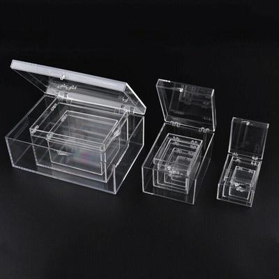 Transparente Aufbewahrungsbox für Insektenproben aus klarem Kunststoff