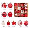 Christmas Tree Ornaments: Holiday Party Decor Ball Set with Gift Box