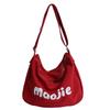 Letter Women's Tote Bags Canvas Commute Bag Versatile Single Shoulder Bags  Daily
