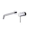 Robinet De Lavabo Encastré - IMEX - MONZA - Mitigeur Monocommande - Couleur Gris - Finition Chrome