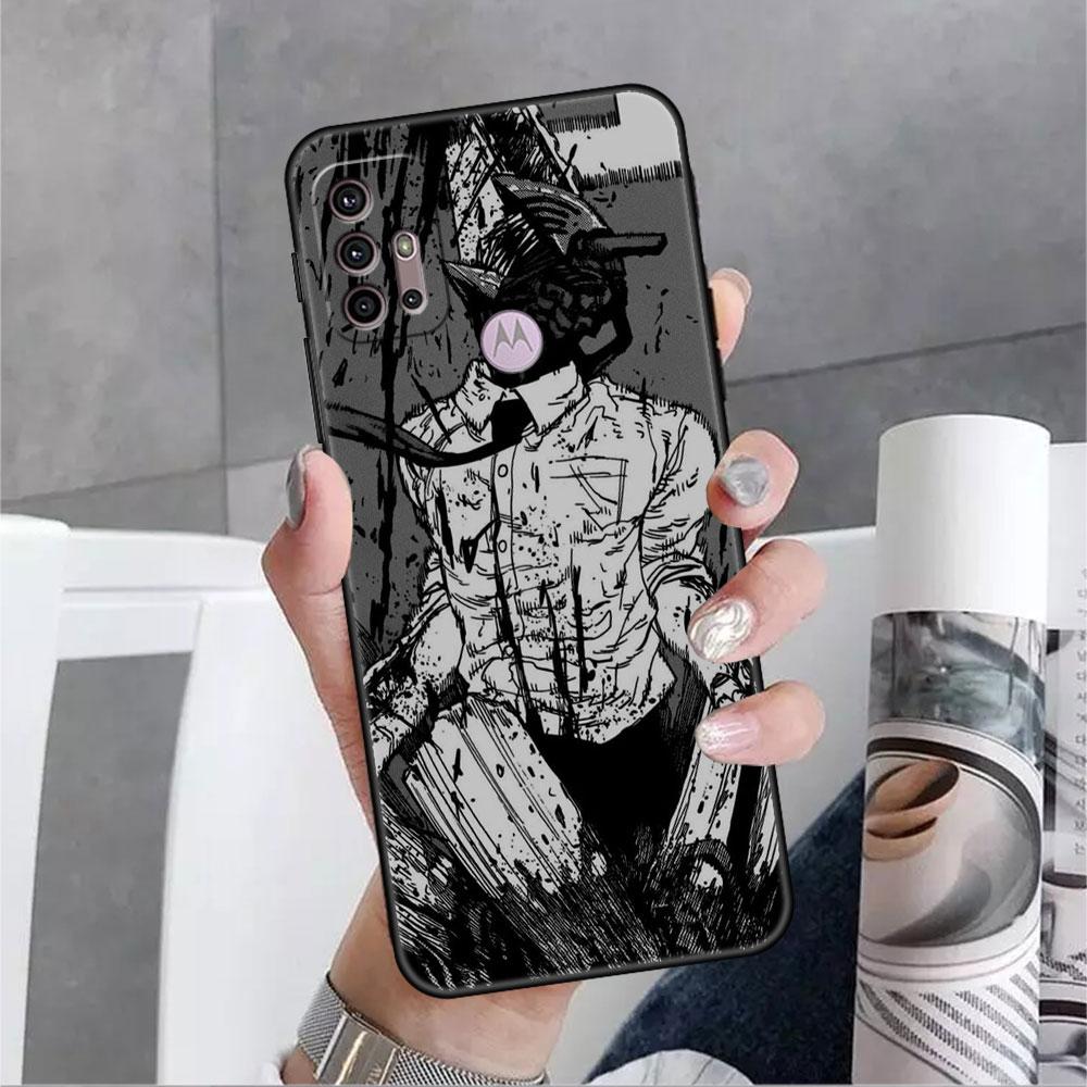 

Чехол для Motorola G30 G60 G22 G9 Play G82 G52 G8 G9 G50 One Fusion Edge 20, черный мягкий чехол для телефона, чехол для бензопилы, крутой человек Moto G51 5G