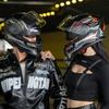 Motorcycle Helmet Men's Warm Winter Locomotive Double Lens Electric Vehicle Women's Cycling Four Seasons Full Helmet