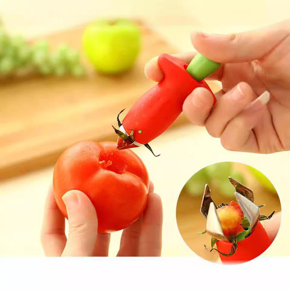 1PC Strawberry Remover Stainless Steel Pineapple Eye-digging Clip Tomato Knife Kitchen Tool