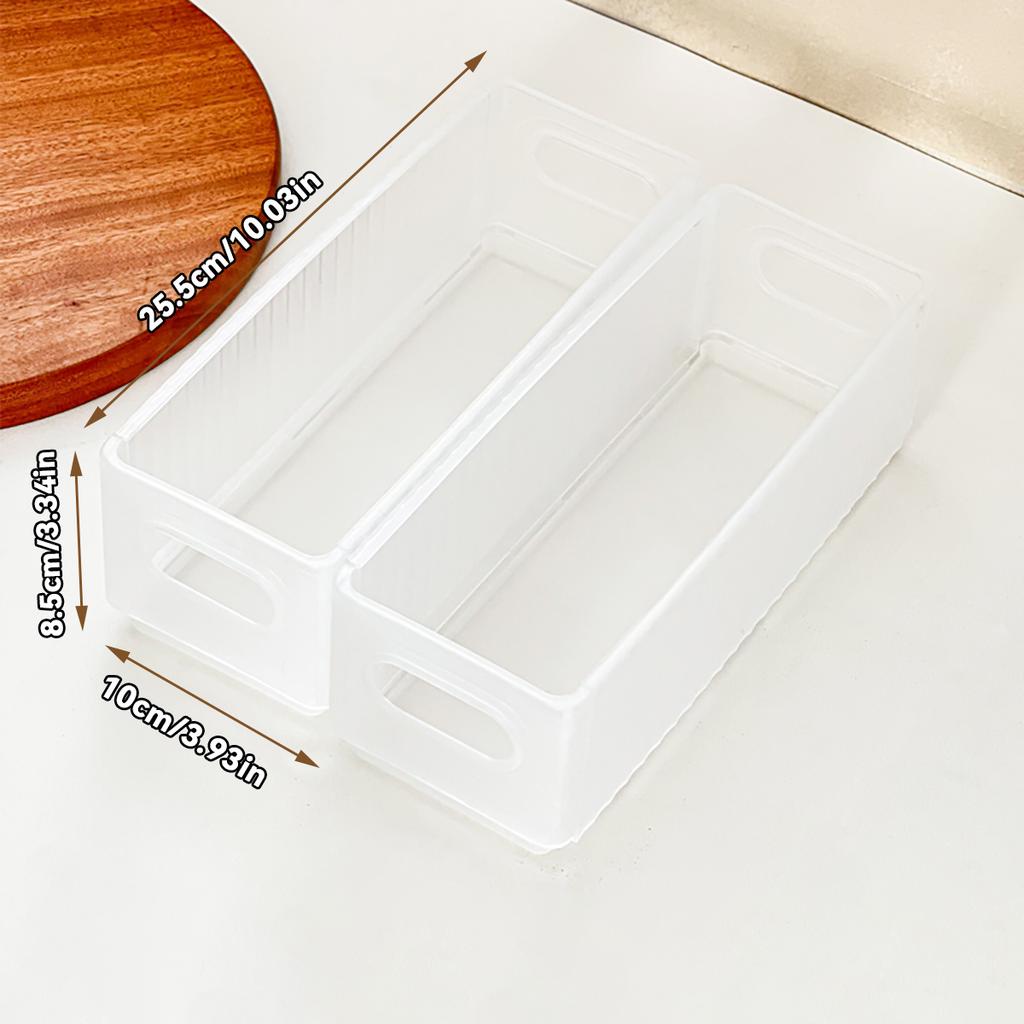 Kitchen Fridge Organizer Foldable Fruit Vegetable Storage Box Crisper Large Capacity Pull-Out Plastic Food Storage Container