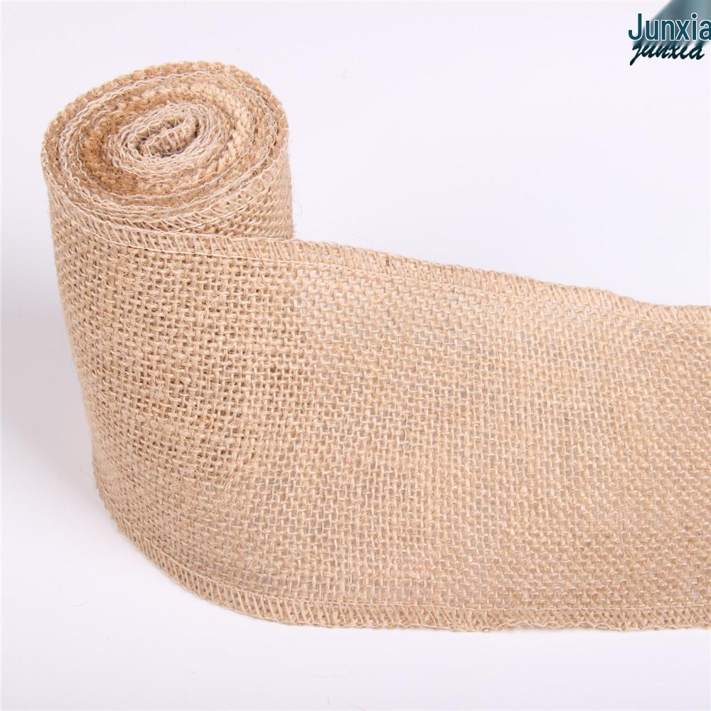 Natürliches handgemachtes Jute-Sackleinenband für DIY Weihnachts- und Hochzeitsdekorationen