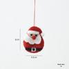 Christmas Wool Felt Santa, Snowman & Reindeer Bell Pendant