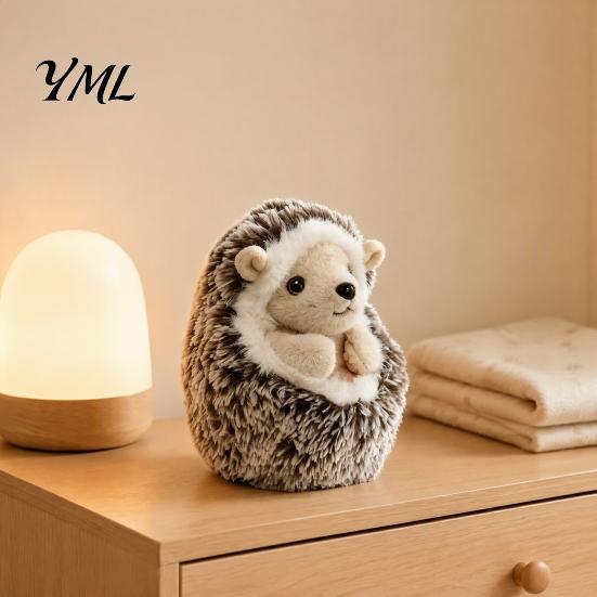 Birthday Present for Children Soft Stuffed Animal Wristlet Keychain, Fluffy Plush Sheep Hedgehog Bag Washable Small Ornament Charm, Cute Accessory