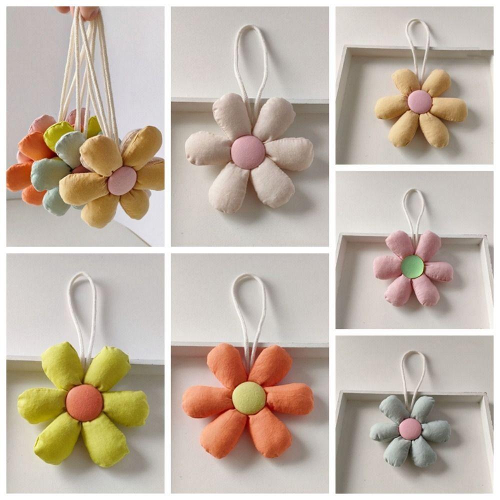 Stoffblumen-Taschenanhänger Taschenanhänger Anhänger Gefüllt Frisch Rucksack Dekoration Tasche Passende Accessoires Koreanischer Stil Blumiges Lanyard Geschenk