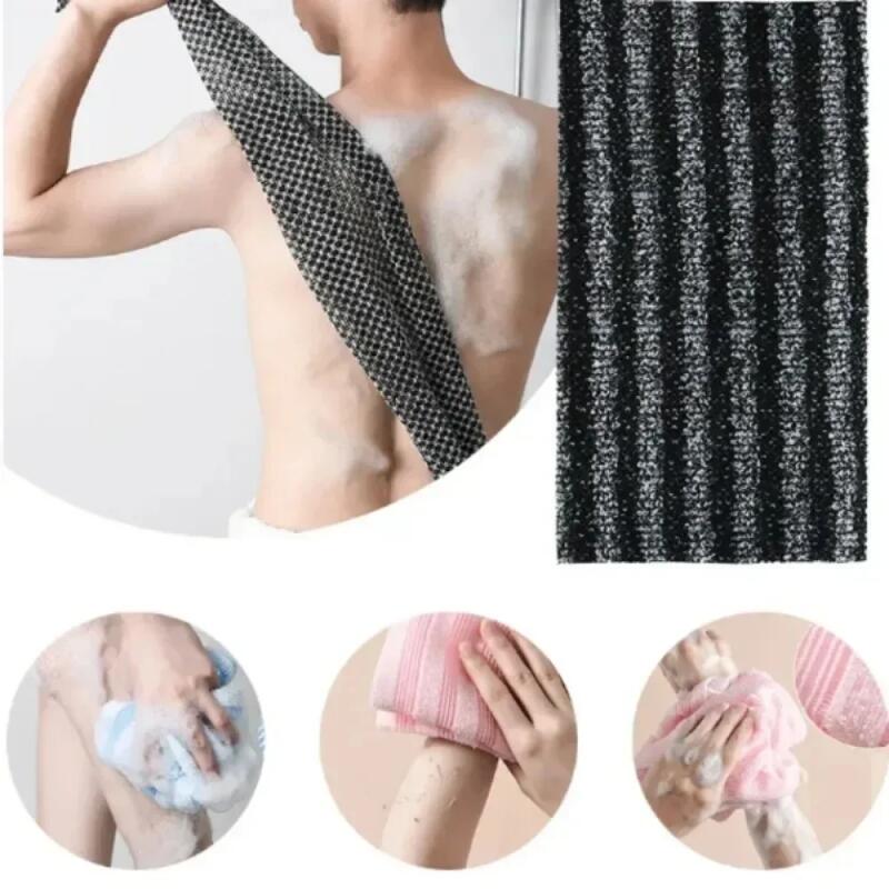 Rubbing Washcloth Bath Nylon Towel Brush for Back Towels Exfoliating Scrub Shower Sponge Body Bathroom Accessories