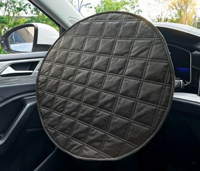 

Car Steering Wheel Sun Shade Cover UV-Blocking Steering Sun Protection Cover 42CM Universal Sun Visor Protector Prevent Aging