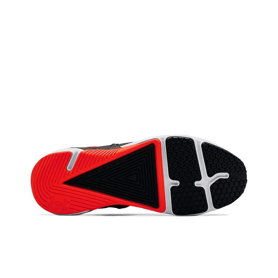 Under Armour HOVR Rise 3 Fabric Synthetic Leather Casual Low Top Lifestyle Shoes Men Sneaker Black Red 3024271-103
