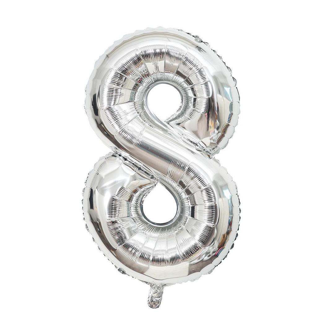 Globos de Aluminio con Número de 40 Pulgadas (EE. UU.) - Decoración de Fiesta
