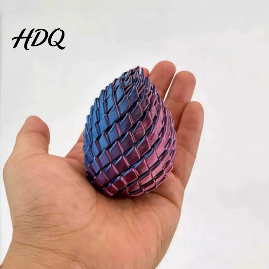 Fokus Fidget Spielzeug 3D-gedrucktes drehendes Ei Stressabbau Spiral-Gelenk-Dreh-Spinner Schreibtisch Osterkorb-Füller Party-Mitgebsel